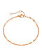 Callajewels Vergoldete Fußarmband aus Stahl