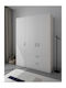 Kendall Τρίφυλλη Ντουλάπα White 120x54x190cm