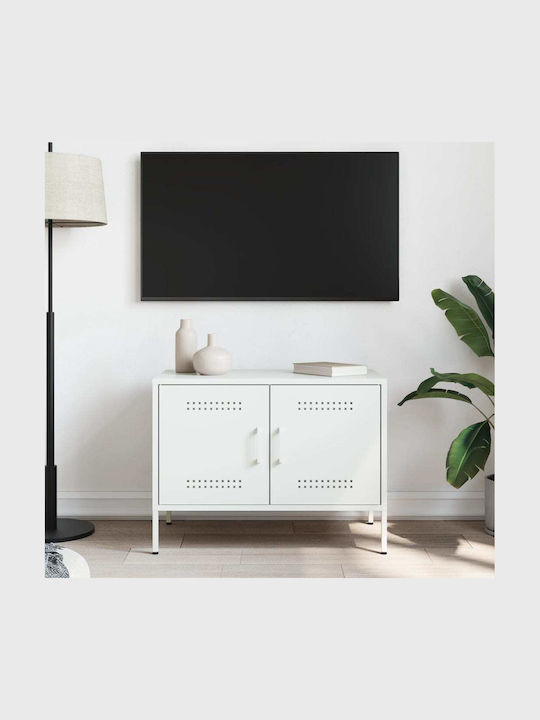 Stand TV Metalic Alb L68xA39xÎ50.5cm
