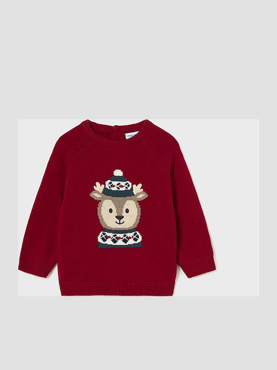 Mayoral Kids' Sweater Long Sleeve Cherry
