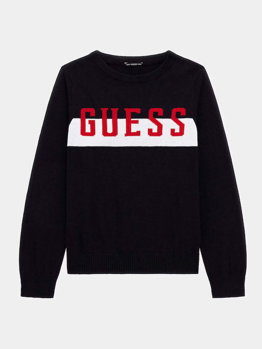 Guess Pulover pentru copii Cu mâneci lungi Negru