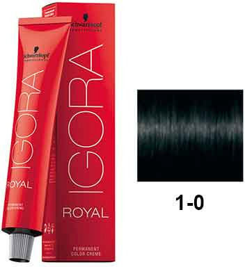 Schwarzkopf Igora Royal Vopsea de Păr 1-0 Negru 60ml