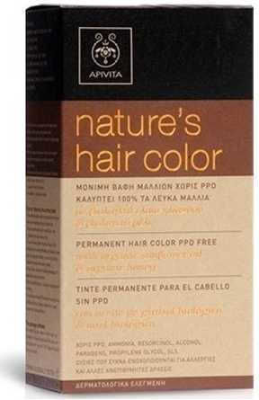 Apivita Nature's Hair Color Βαφή Μαλλιών Χωρίς Αμμωνία 5.65 Καστανό Μαόνι 50ml