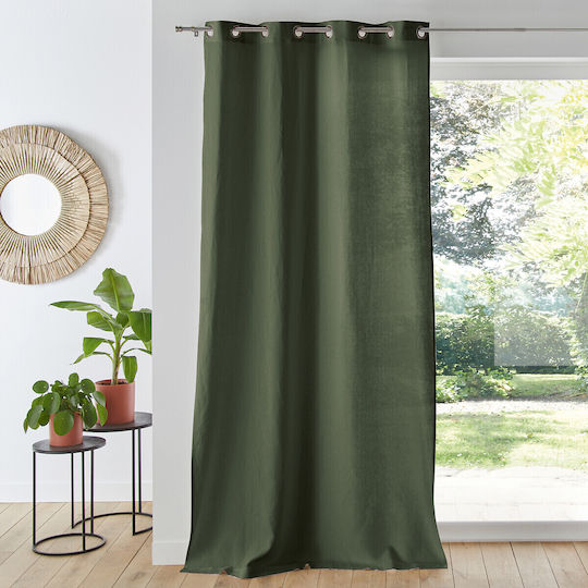 La Redoute Interieurs Vorhang mit Grommet Grün 350080847_18793_55 135x260cm