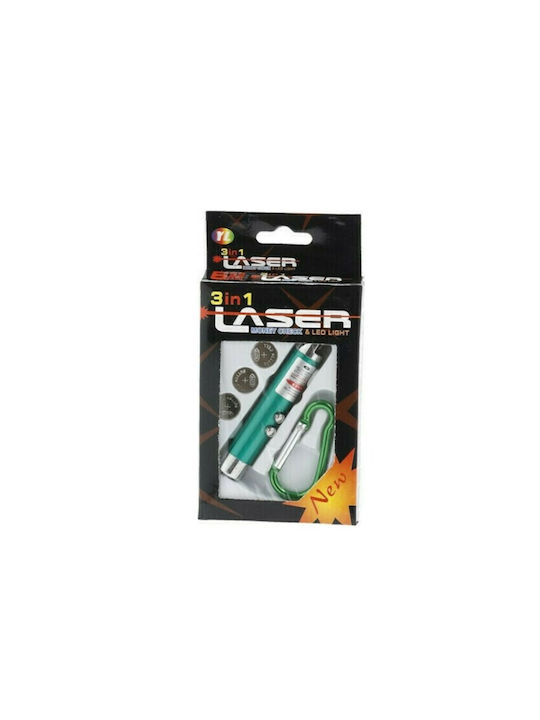 OEM Keychain Flashlight Laser Money Check 3 in 1 Green An16-223-green