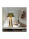 Viokef Dona Metal Table Lamp for Socket E27 with Green Shade and Gold Base