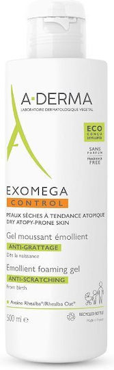 A-Derma Exomega Control Emollient Shower Gel with AHA for Peeling 500ml