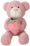 BigBuy Plush Teddy Bear Strawberry 60 cm.