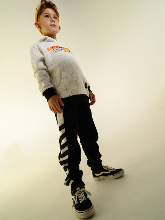 Hashtag Kids Sweatpants Set Black and White