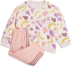 adidas Essentials Allover Print Coral Treninguri Pentru Copii adidas Essentials Allover Print Coral Treninguri Pentru Copii