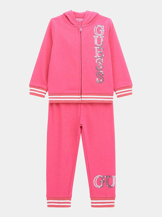 Guess Treninguri Pentru Copii Set Trening Fuchsia 2 Bucăți
