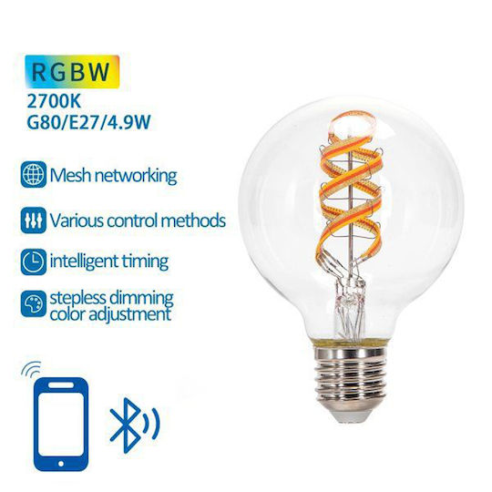 Aigostar Smart Lampe LED und Form G80 RGBW