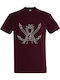 T-shirt Unisex " Rick Morty Fuck World " Burgundy