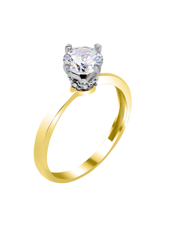 Single Stone from Gold 14K