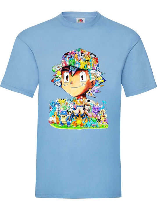 Γαλάζια Μπλούζα Pokemon Ash Ketchum Pikachu Ori...