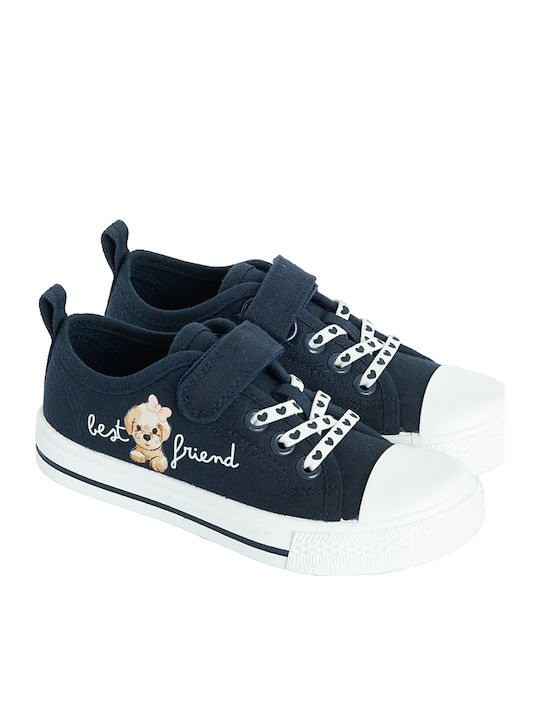 Cool Club Kids Sneakers with Scratch Blue