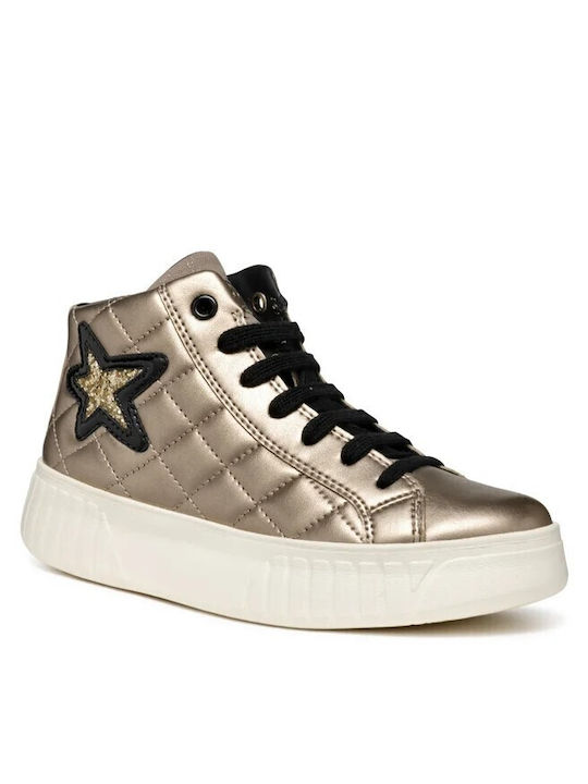 Geox Kids Sneakers High Gold