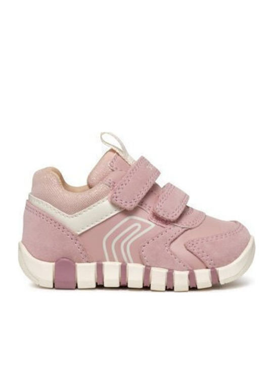 B Iupidoo Παιδικά Sneakers Ανατομικά με Σκρατς Ροζ