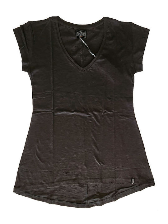 Paco & Co Women's T-shirt with V Neckline Gray