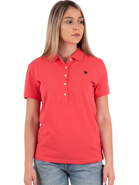 U.S. Polo Assn. Mya Women's Polo Blouse Red