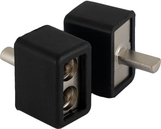 Αντάπτορας Ενισχυτή 10mm²/8ga To 1x6mm²/10ga Brass Core Satin Nickel Plated Auto-connect 720tb1082 Ζευγος