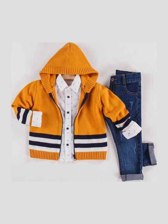 Gold Class Kinderbekleidungssets mit Hosen & Mantel Gelb 2 Stück