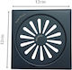 Oscar Plast Drain Stainless Steel Rack Floor with Size 120x12cm Turquoise