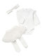 Mayoral Baby Bodysuit Set Long-Sleeved with Skirt Ecru 3pcs