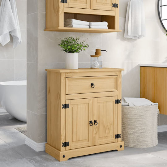 vidaXL Waschtisch ohne Waschbecken L70xB33xH80cm Pine tree