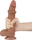 Lovetoy Glass Dildo with Balls and Suction Cup Brown 22cm