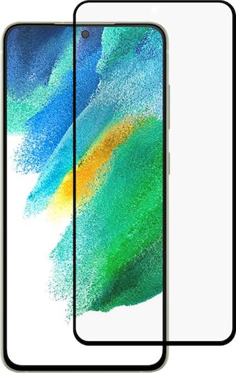 Vollkleber Vollflächig gehärtetes Glas Schwarz (Galaxy S21 FE 5G)