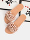 Decorative Pearl Flat Sandals