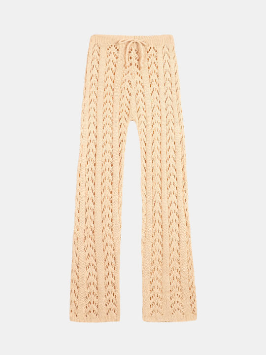 Knitted Beige Trousers