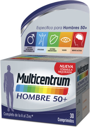 Centrum Man 50+ Complete A to Z Multivitamin für die Haut 30 Tabletten
