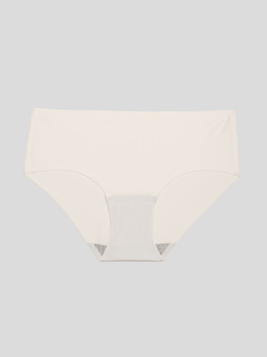 Seamless White Basic Briefs