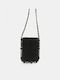 Quilted Crossbody Bag with Chain, Black