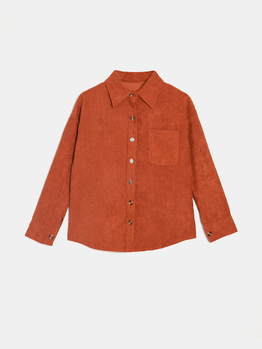 Orange Tweed Shirt