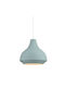 Aca Havana Pendant Light Turquoise Bell with Socket E27 35x135cm