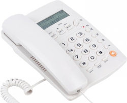 Schnurgebundenes Bürotelefon für Senioren Weiß ...