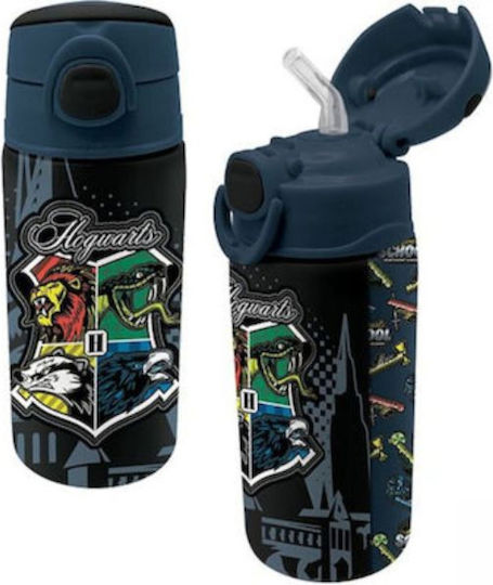 Graffiti Kids Water Bottle Harry Potter Stainless Steel with Straw 500ml