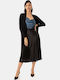 Black Long Knitted Cardigan