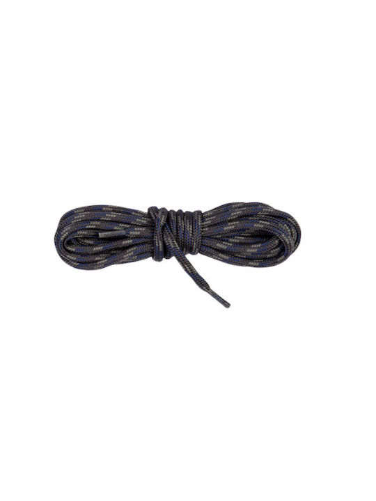 Bergal Trekking Laces Grey Blue 120cm Στρογγυλα Χοντρα Ορειβατικα Κορδονια Πλεξη Χρωματα Γκρι Μπλε 120 Εκατοστα