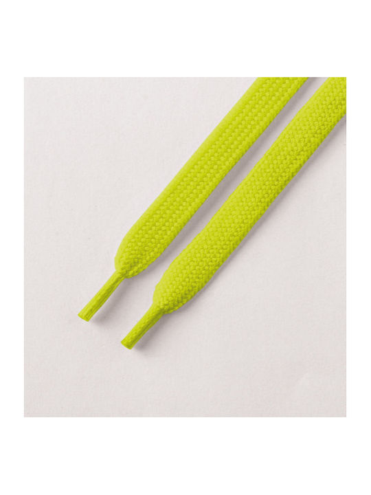Bergal Sneaker Laces Lemon Green 140cm Κορδονια Πλακε 140 Εκατοστα Χρωμα Ανοιχτο Πρασινο Πλάτος 7 Mm Κατασκευασμένο Ανθεκτικό Πολυεστέρα