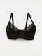 Lace Underwire Bra Black Black