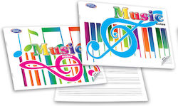 Skag Notebook Music 40 Sheets 1pcs