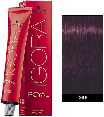 Schwarzkopf Igora Royal Βαφή Μαλλιών 0-99 Βιολέ 60ml