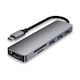 6in1 USB-C Docking Station mit HDMI 4K Gray