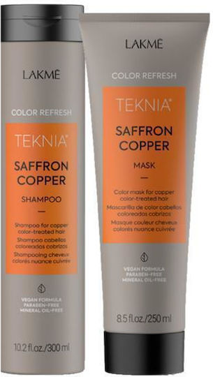 Saffron Copper Lakme Shampoo 300ml Treatment 250ml Set