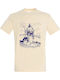 Tricou unisex "Surfing Jesus" crem