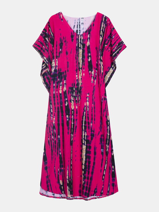 Rochie Kaftan pentru femei, fuchsia